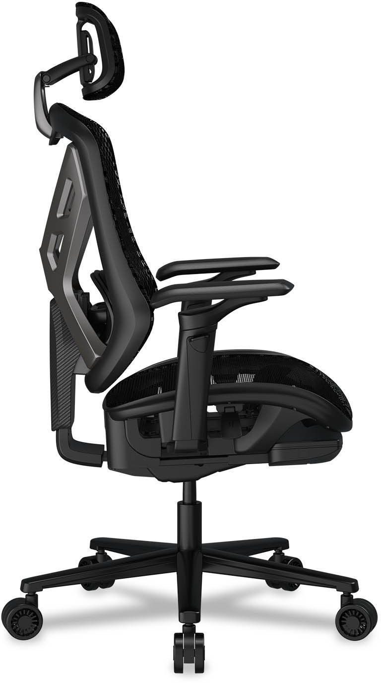 Karrige gaming Cougar Speeder, mekanizëm lëkundës, me mbështetëse koke, e zezë