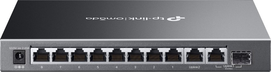 Switch TP-Link Omada ES210GMP, 10 porte Gigabit, 8 porte PoE+, i zi