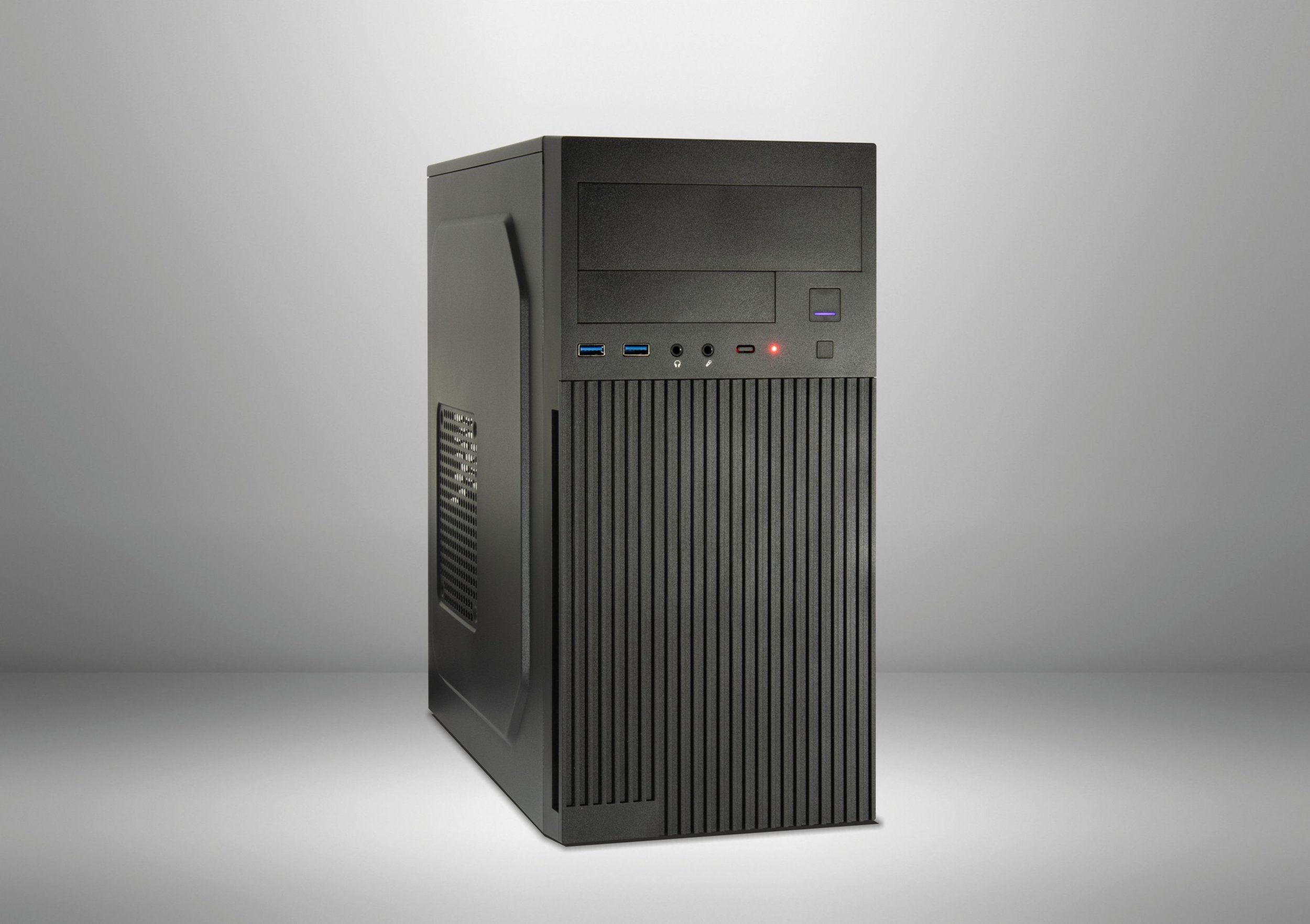 Kuti kompjuterike Inter-Tech Micro IT-6521 Straight, MIDI, mini tower, e zezë