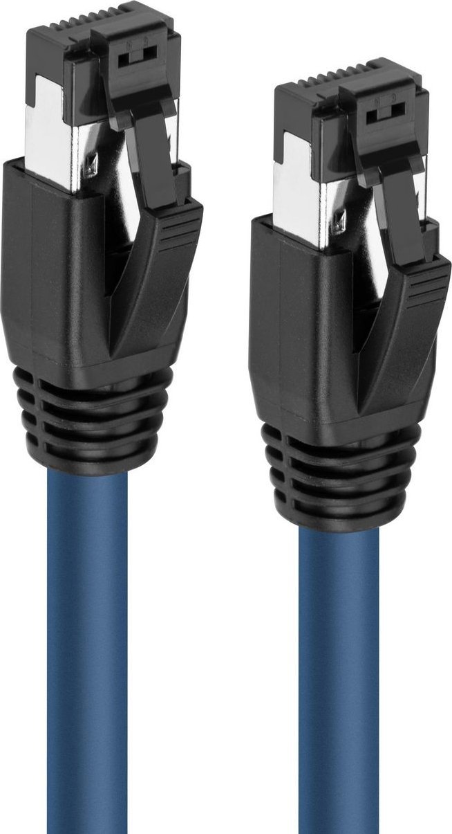 Kabllo rrjeti MicroConnect CAT8.1 S/FTP, 1m, LSZH, blu