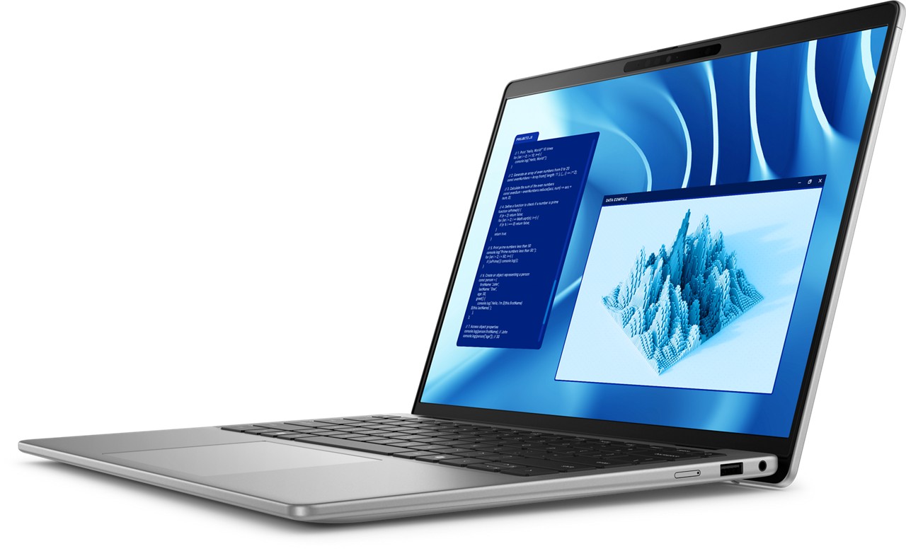 Laptop Dell Latitude 7455 Snapdragon X Elite, 14" QHD+ touch, 32 GB RAM, 1 TB SSD, i hirtë