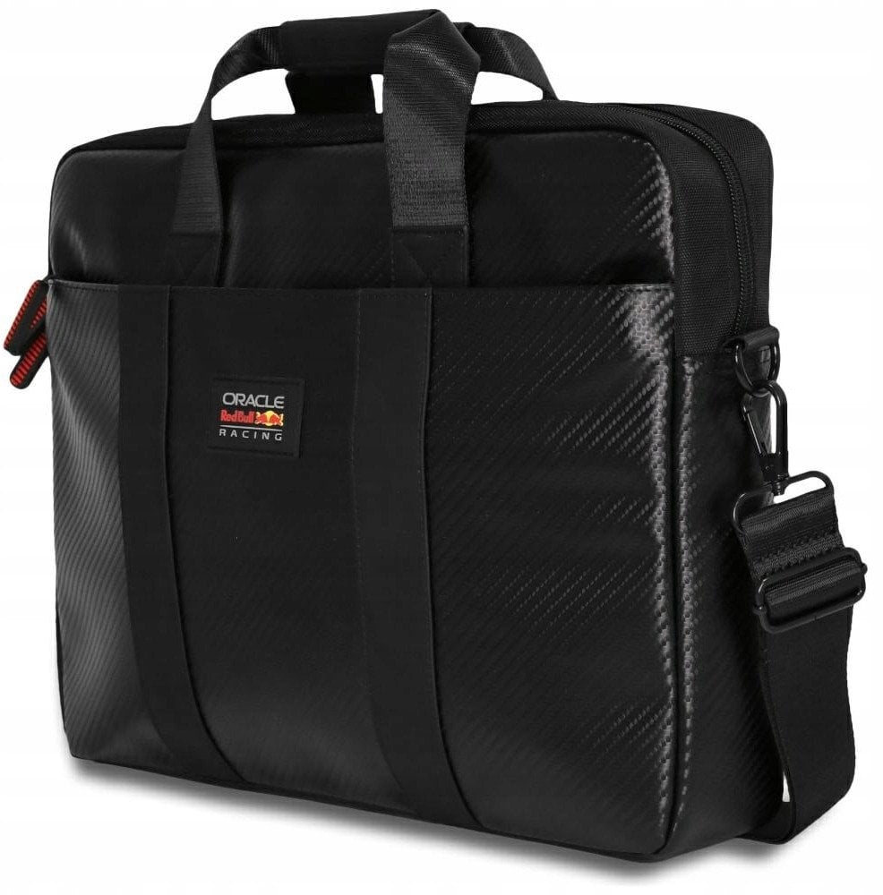 Çantë laptopi Red Bull Racing PU Carbon, 15-16", pamje karboni, e zezë
