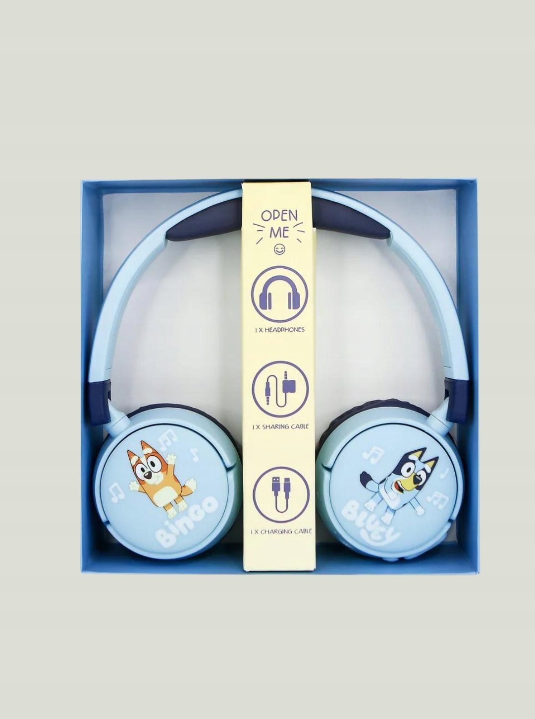 Kufje për fëmijë OTL Bluey, Bluetooth, volum i kufizuar, blu