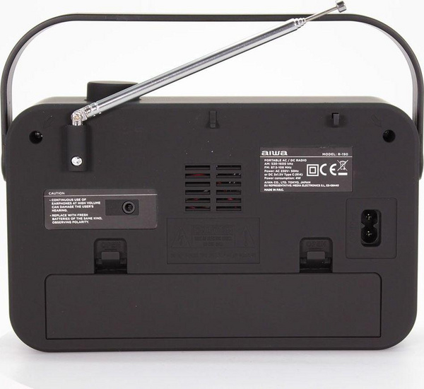 Radio portative Aiwa R-190, AM/FM, altoparlant 4", e bardhë