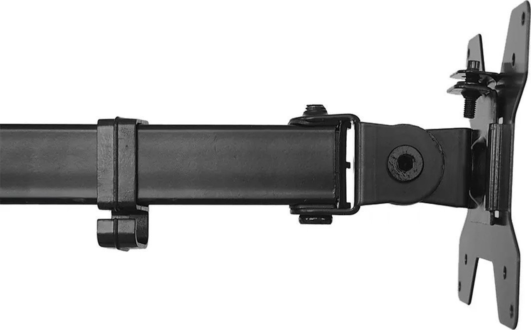 Krah tavoline për monitorë Maclean MC-967, për 2 monitorë 13"-27", metalik, i zi