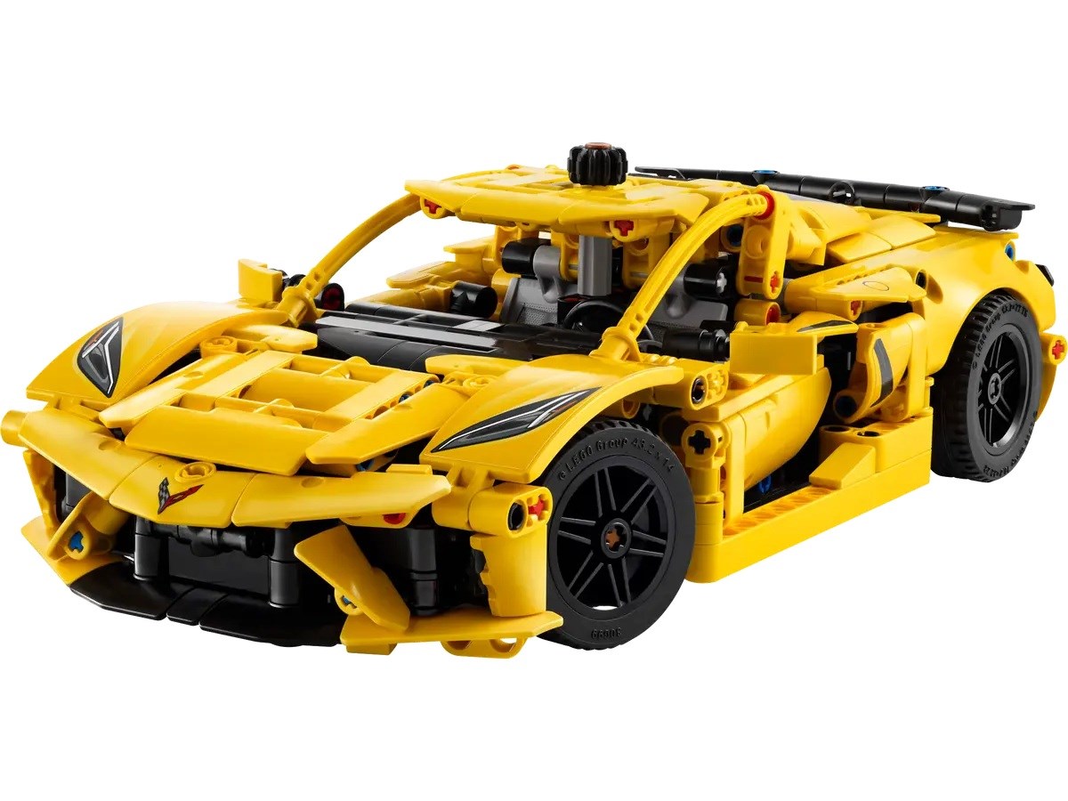 Set LEGO Technic Chevrolet Corvette Stingray 42125, model veture sportive, shumëngjyrësh