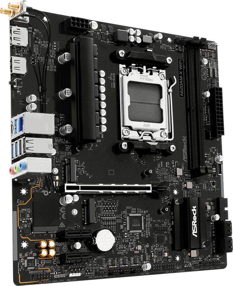 Pllakë amë ASRock A620AM-X WIFI, Socket AM5, DDR5, Wi-Fi, e zezë