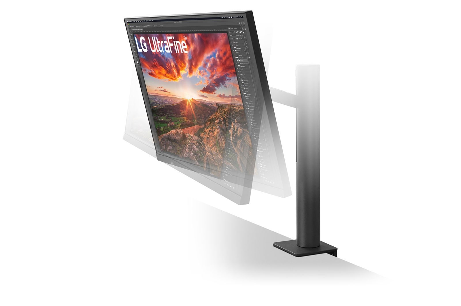 Monitor LG UltraFine Ergo, 27", 3840 x 2160, 4K Ultra HD, 60 Hz, i zi