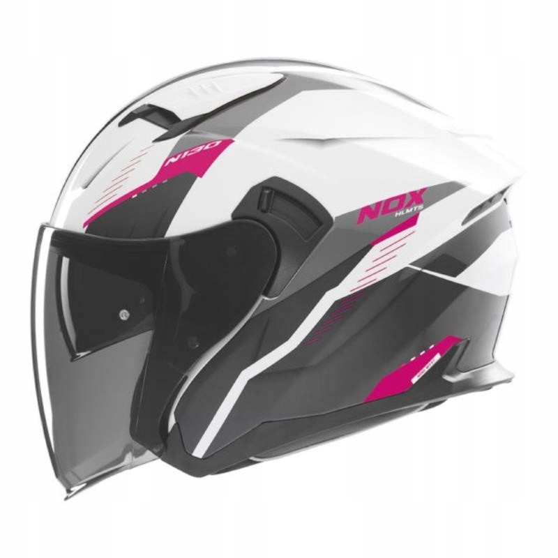 Helmetë motori Nox N130 Open Jet, madhësia L, gri