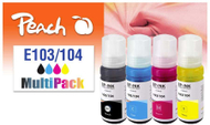 Kuti boje Peach Saver Pack, 4 copë, kompatible Epson 103 104, shumëngjyrëshe