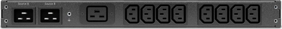 Ndërrues burimi energjie APC AP4423A Rack ATS, 230V, 16A, hyrje C20, 8x C13 1x C19