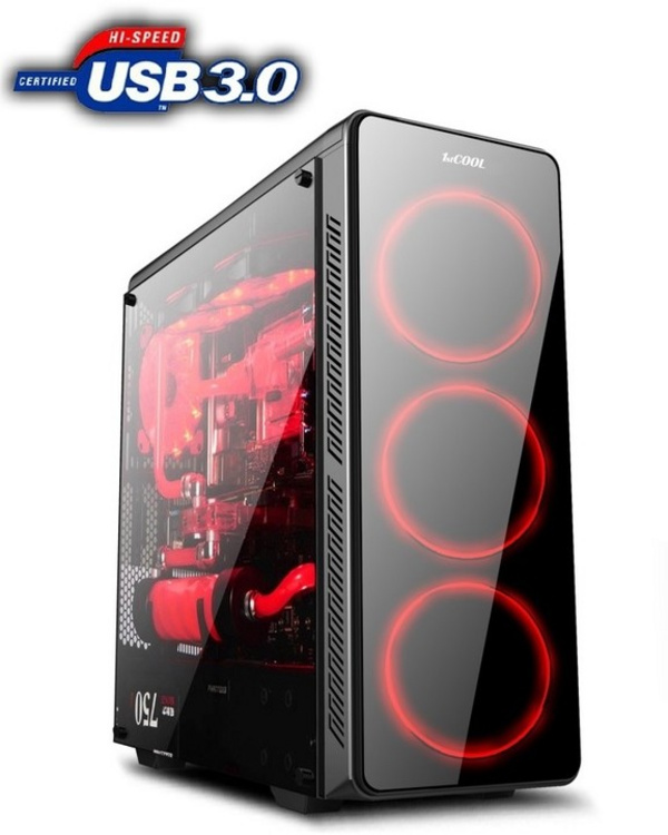 Kasë 1stCool Gamer 3, USB 3.0, e zezë