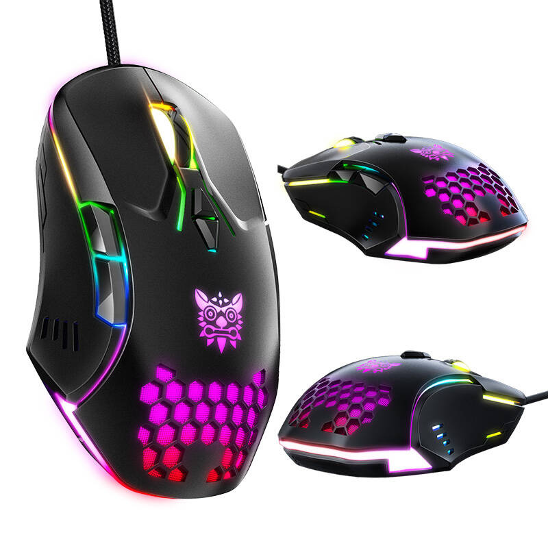 Maus gaming Onikuma CW902, 6400 DPI, RGB, i zi