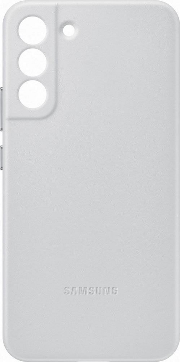 Kuti telefoni Samsung EF-VS906L, për Galaxy S22+, lëkurë, gri e çelët