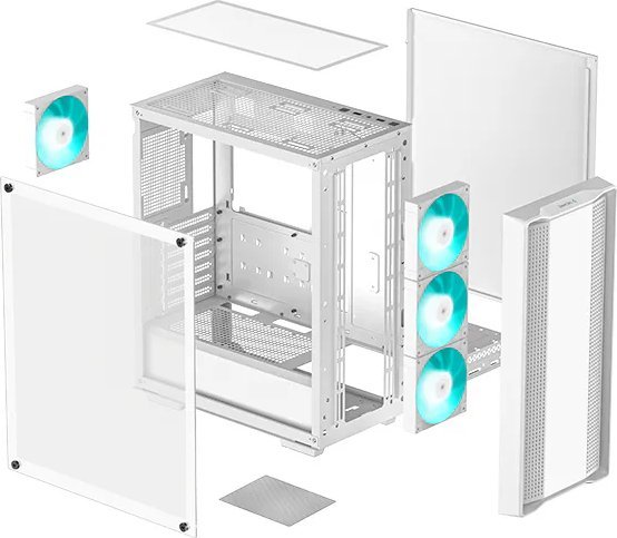 Kasë Deepcool CC560 V2, e bardhë, Midi Tower