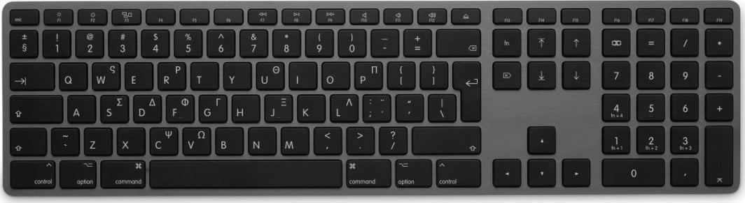 Tastierë LMP WKB-1243, wireless, GR, grafit dhe e zezë