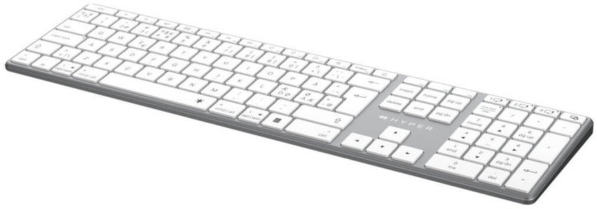Tastierë Hyper HS2310NO, Bluetooth, LED, gri