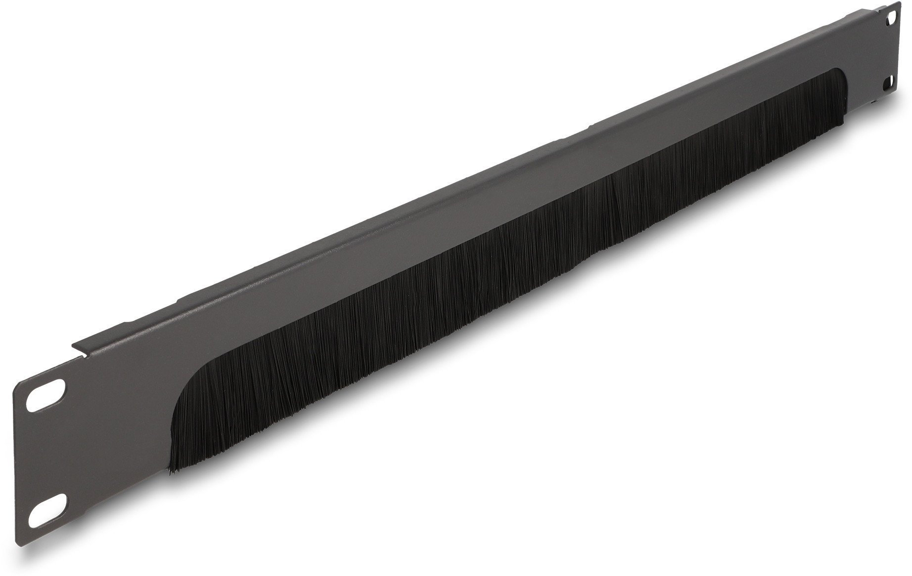 Panel furçë për kabllo Delock 19", 1U, për raft rrjeti, gri