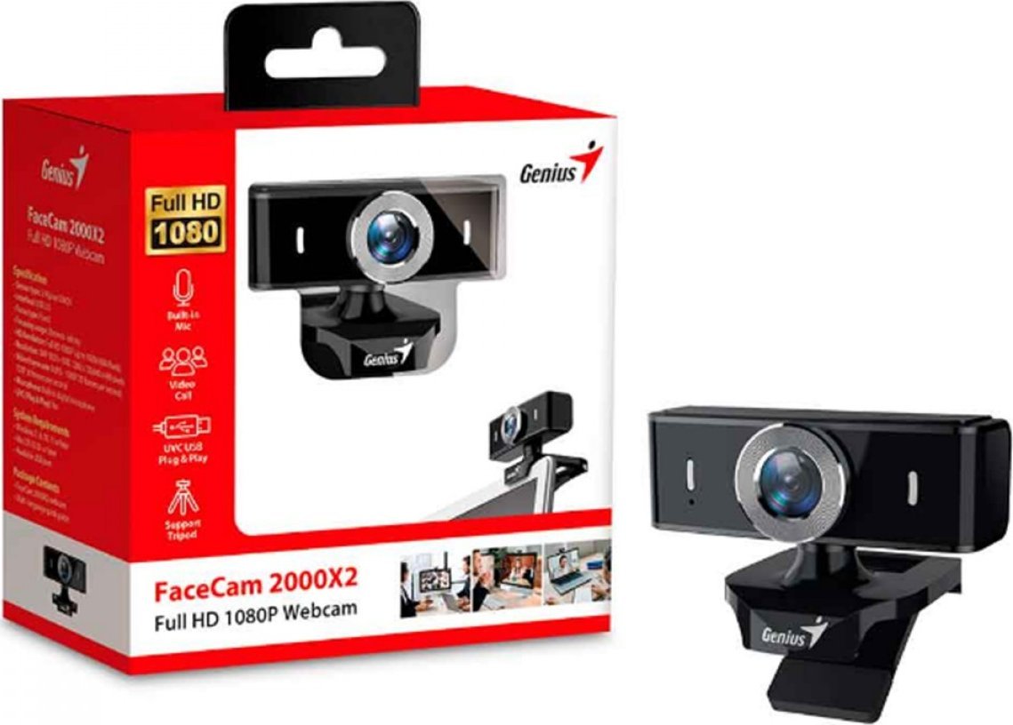 Webkamera Genius FaceCam 2000X2, Full HD 1080p, me mikrofon