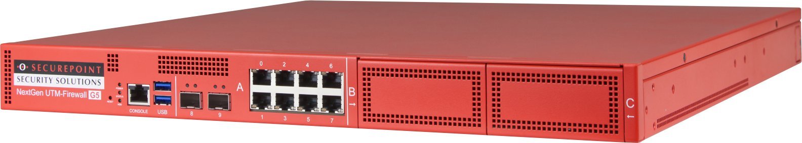 Pajisje sigurie Securepoint RC1000R G5, UTM firewall, për rrjete të mëdha