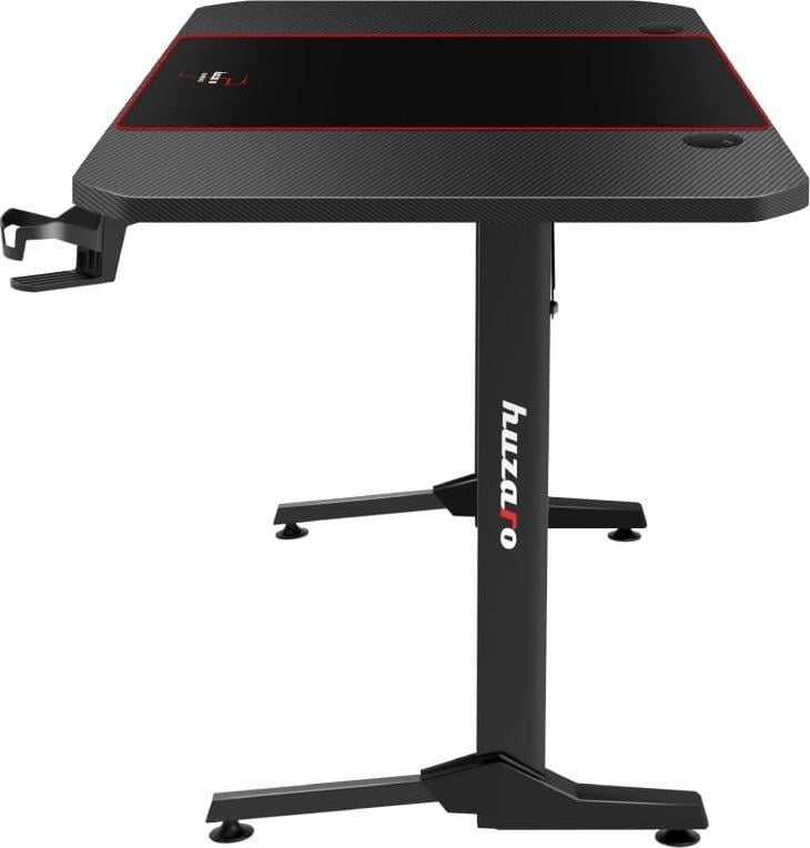 Tavolinë gaming Huzaro Hero 4.7, me pad të madh, organizues kabllosh, e zezë