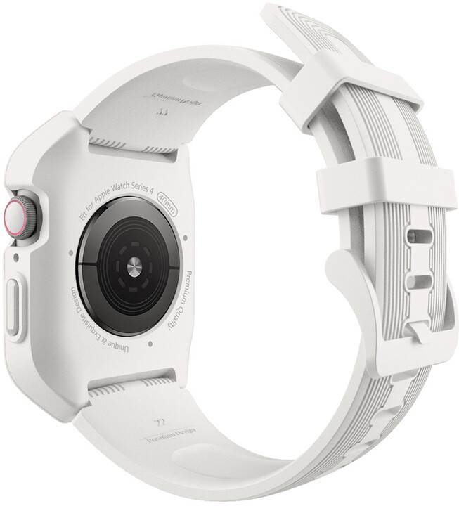 [OUTLET] Rrip silikoni MAX MAS14 për Apple Watch, 38/40mm, i bardhë