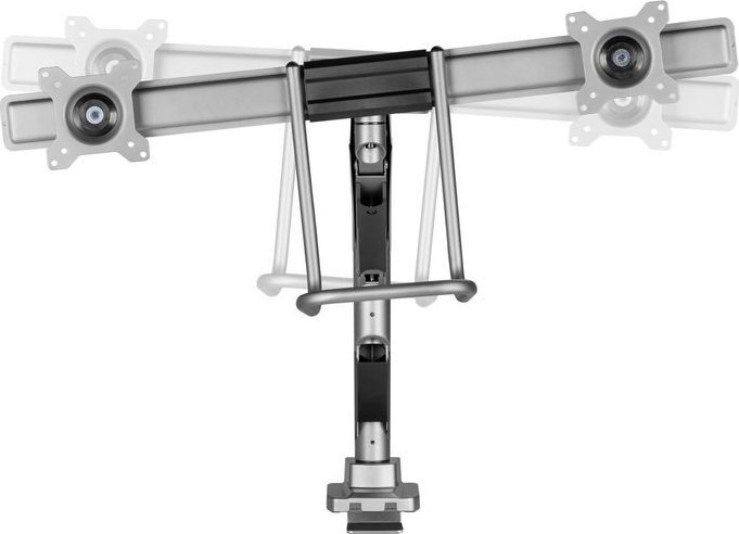 Krah tavoline për dy monitorë LevelOne Equip 650161, 17"-32", VESA 75x75 100x100, i zi