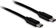 Kabllo USB Inter-Tech 88885462, USB C, 1m, e zezë