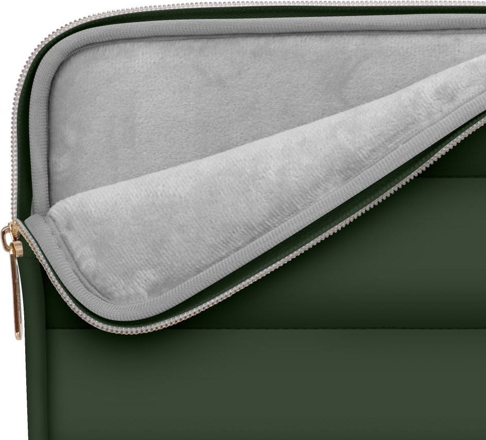 Mbulesë laptopi Tech-Protect Puffy, 15-16", me shkumë mbrojtëse, jeshile army