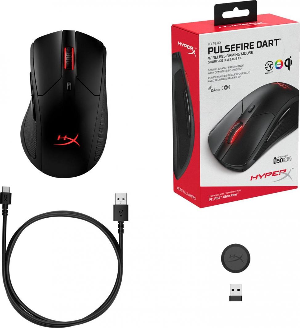 Maus HyperX Pulsefire Dart (HX-MC006B / 4P5Q4AA), i zi 