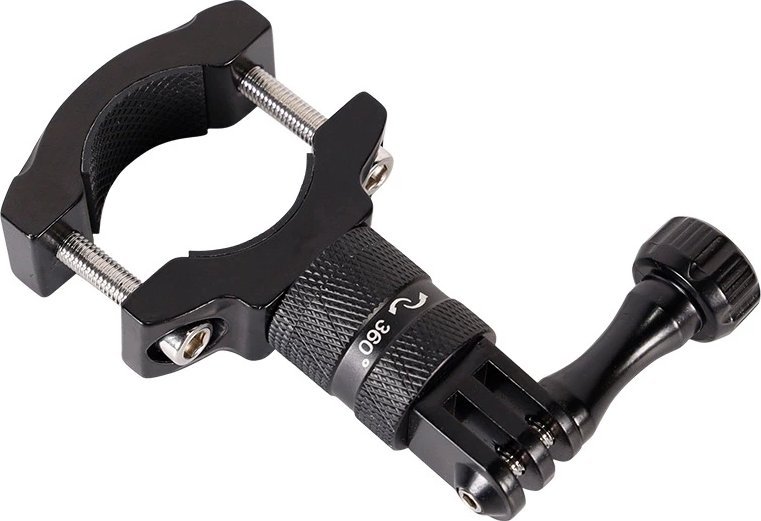 Mbajtëse timoni për biçikletë Hurtel, për kamera sportive GoPro, e zezë