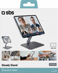 Stendë universale SBS për tablet dhe smartphone, e palosshme, gri argjendtë