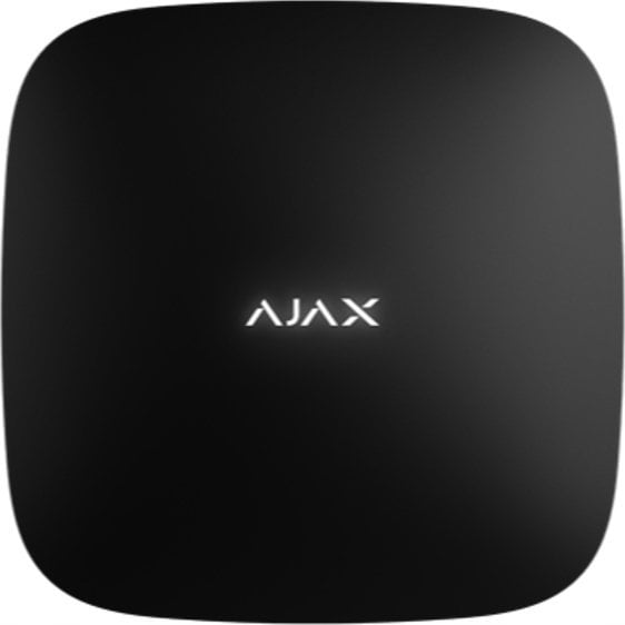 Qendër alarmi Ajax Hub, inteligjente, montim në mur, e zezë