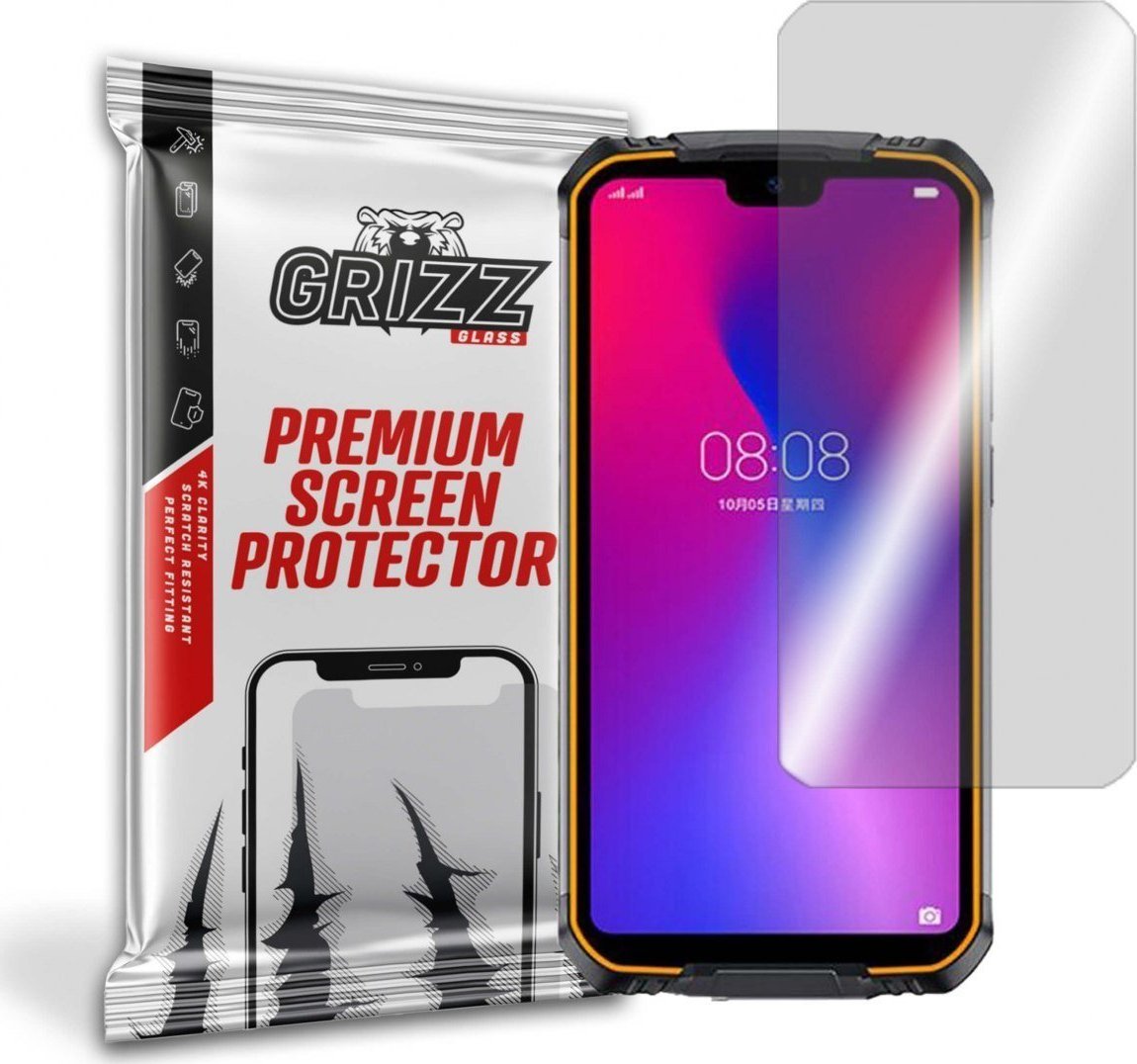 Xham mbrojtës hibrid GrizzGlass për Doogee S68 Pro, oleofobik, transparant