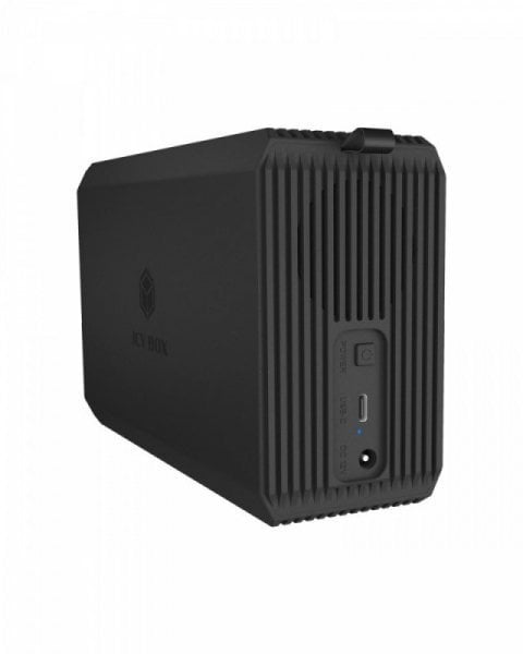 Kuti RAID ICY BOX IB-RD3720-CU3, 2x 2.5"/3.5", USB 3.2 Type-C, e zezë