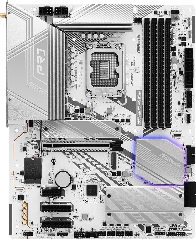 Pllakë amë ASRock Z890 Pro RS, DDR5, PCIe Gen5 M.2, e zezë