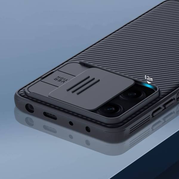 Mbulesë telefoni Nillkin Camshield Pro, Xiaomi Redmi Note 12 Pro POCO X5 Pro 5G, e kaltër
