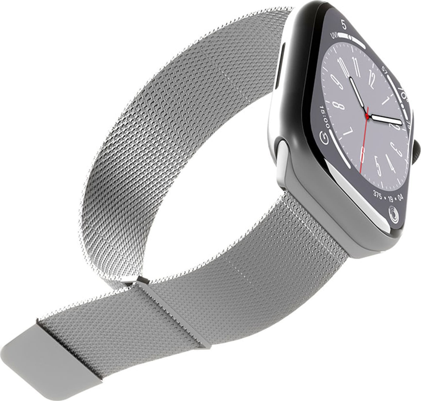 Rrip ore Puro Milanese për Apple Watch 42 44 45mm Ultra, çelik inox, argjend