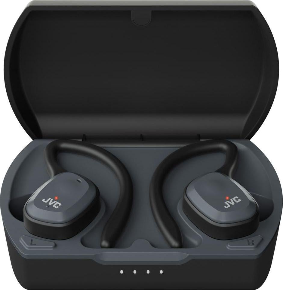 Kufje sportive JVC HA-ET45T-B, Bluetooth 5.0, 14 orë bateri, të zeza