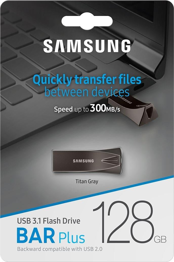 USB Flash Drive Samsung (MUF-128BE4 / APC), BAR Plus 2020, 128 GB, USB 3.1