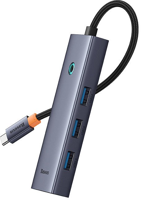 Hub USB Baseus 11 in 1, 2x HDMI 4K DP, RJ45, PD 100W, gri