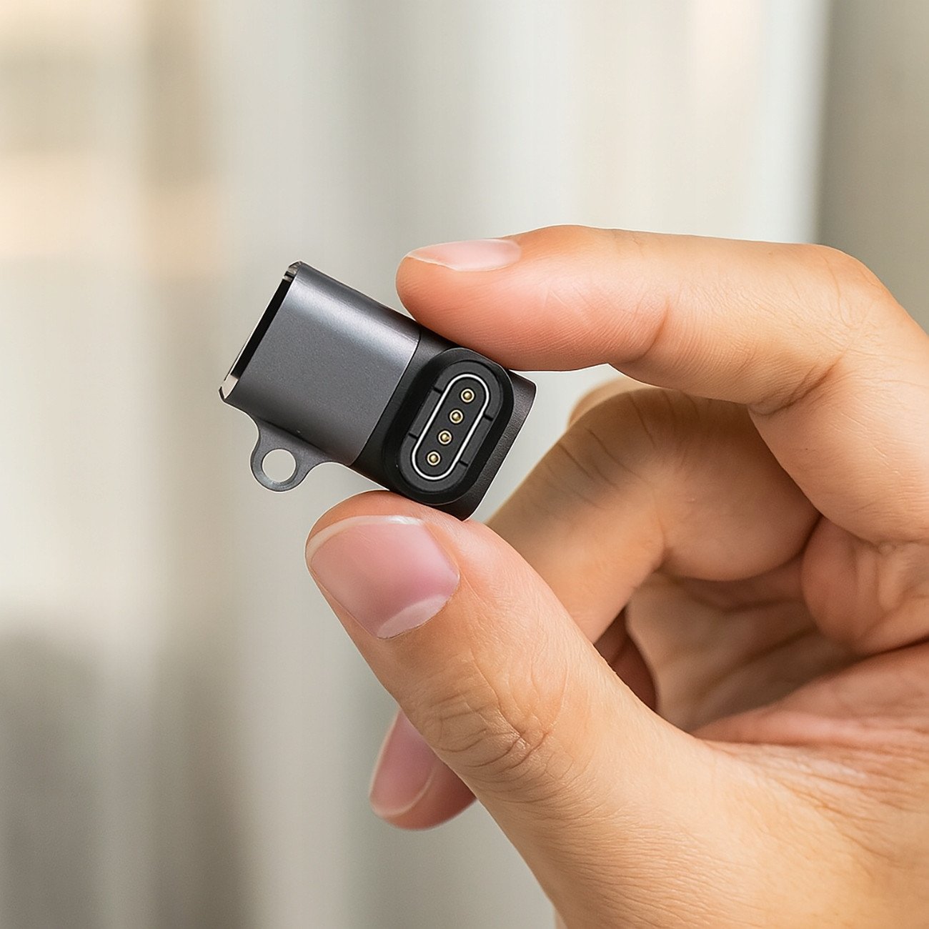 Adapter USB C Wozinsky WAYGS1 për Garmin Smartwatch, aksesor karikimi, gri