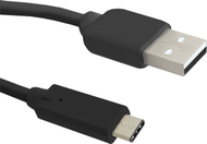 Kabllo USB Qoltec 50489, USB A në USB C, 1.5 m, e zezë