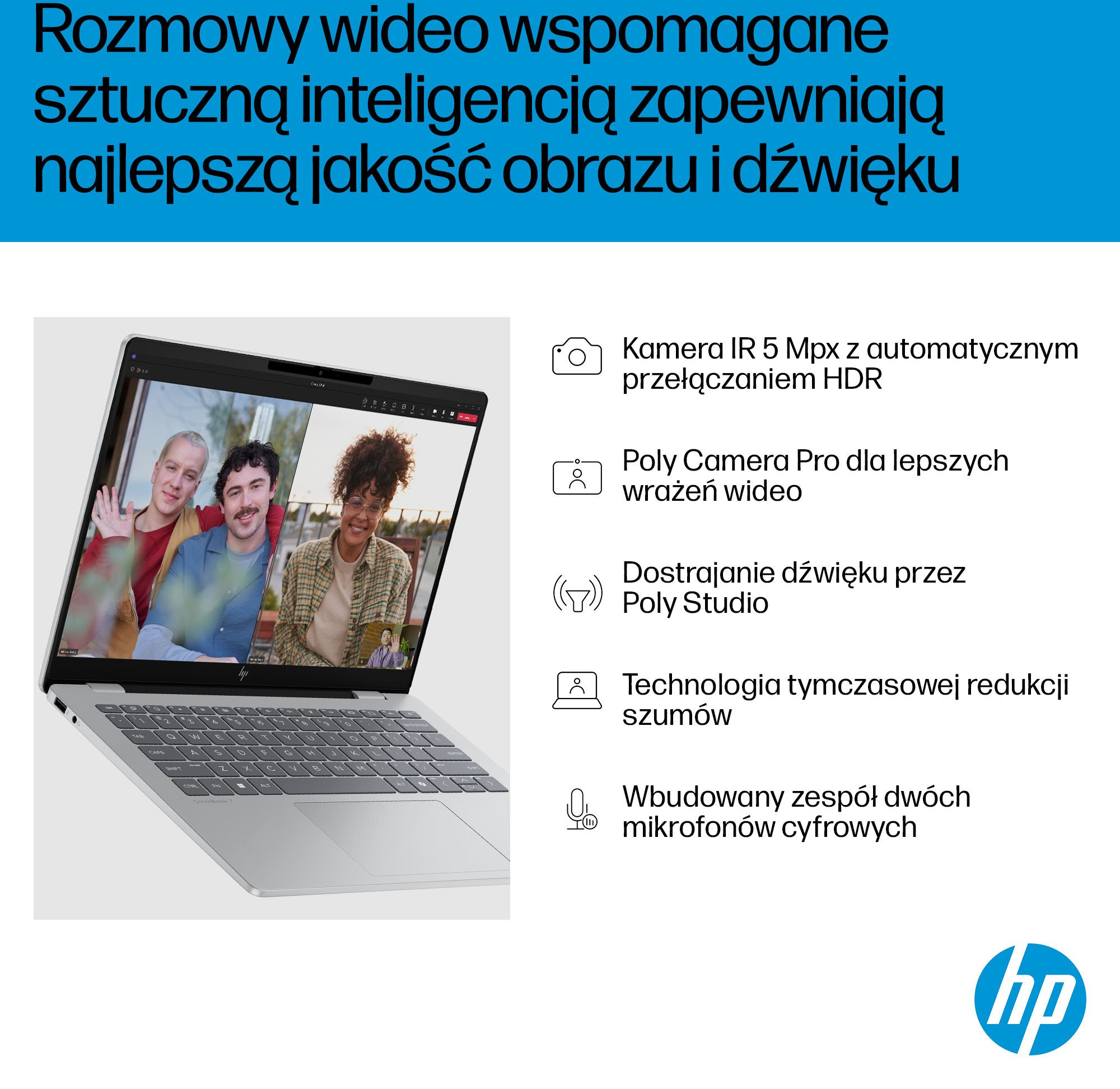 Laptop HP OmniBook 7 AI 14 fr0003nw, Ultra 5 225U, 14" 2K OLED, 16GB 512GB, gri
