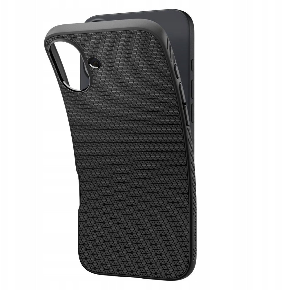 Капак за телефон Spigen Liquid Air за iPhone 17, мат, црн