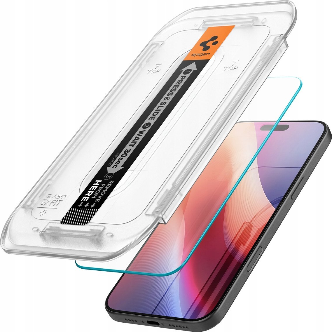 Xham mbrojtës Spigen Glas.tR EZ Fit HD, për iPhone 16 Pro, 9H, transparent