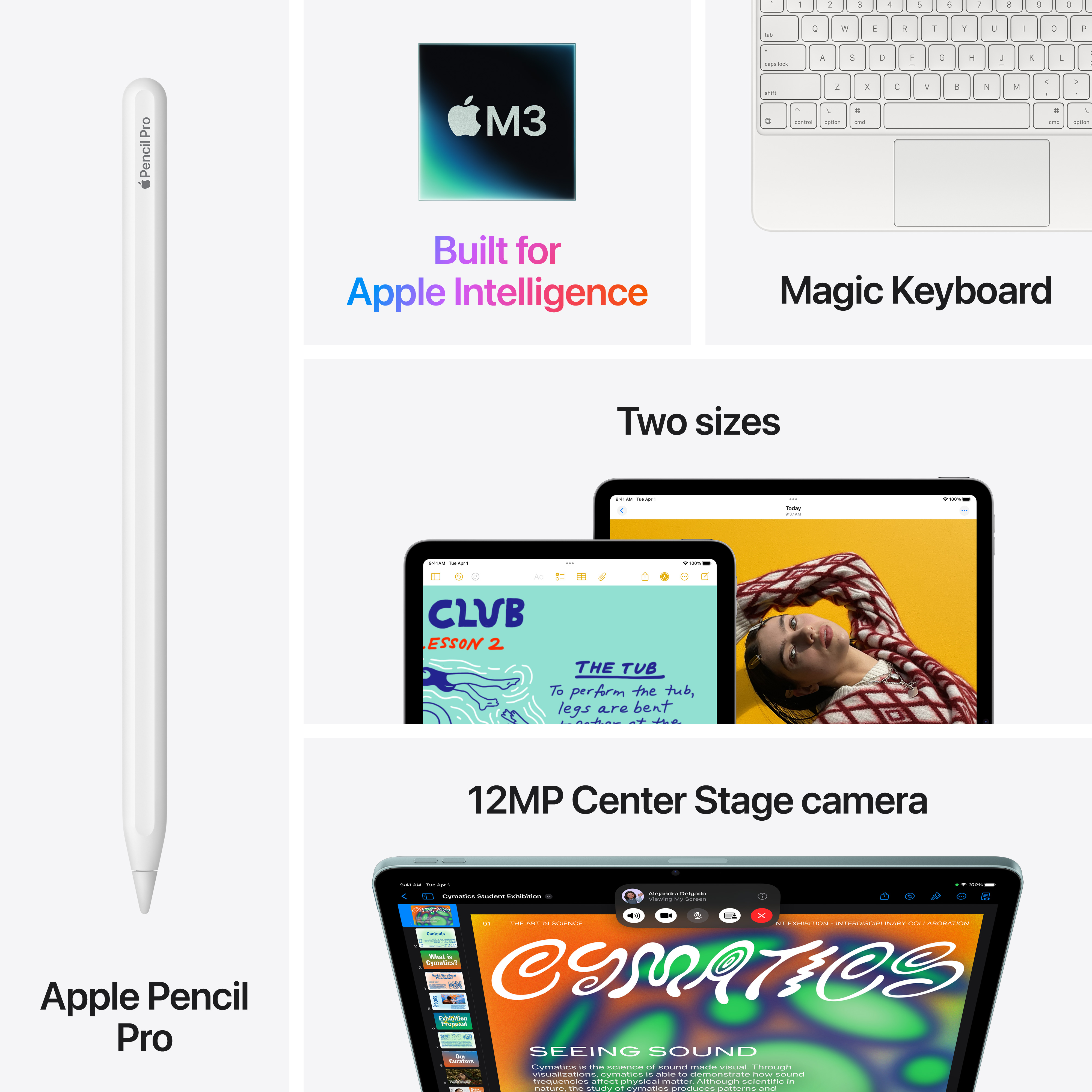 Apple iPad Air (M3), 13", Wi-Fi, 1TB, Blue
