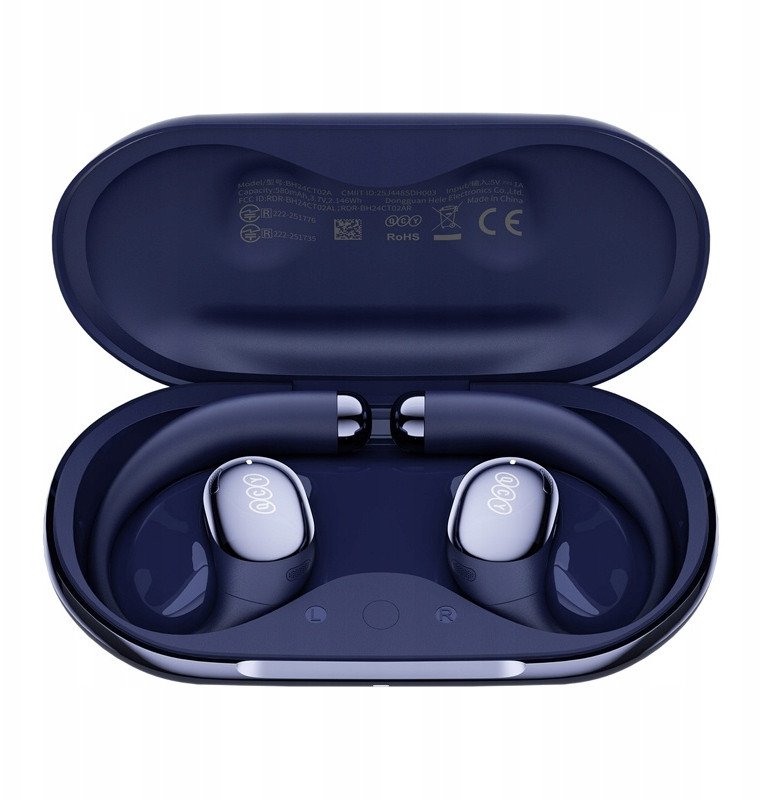 Kufje wireless QCY Crossky R70, ANC, 52 orë bateri, blu