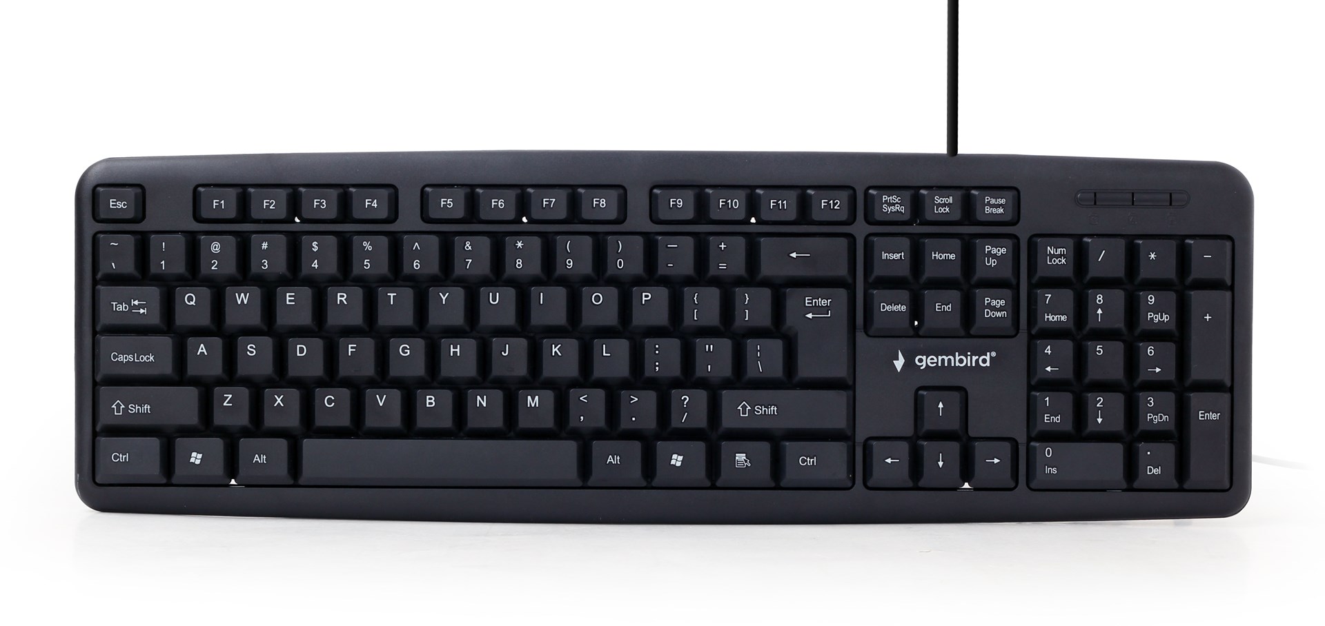 Tastierë Gembird KB-U-103, USB, e zezë