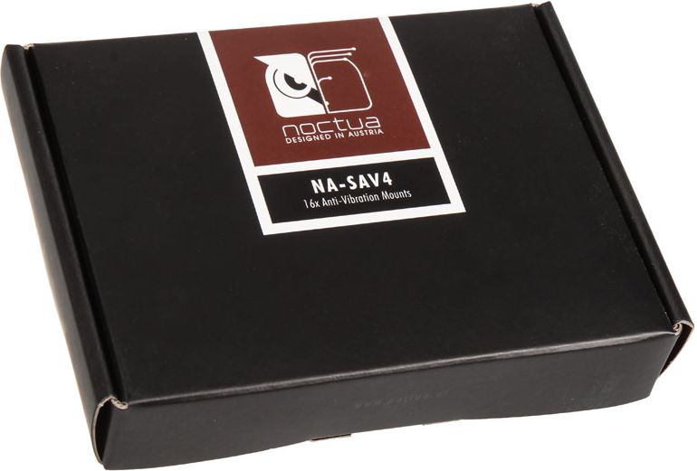 Kapëse antivibrimi për ventilator Noctua NA-SAV4, set 16 copë, gome, kafe